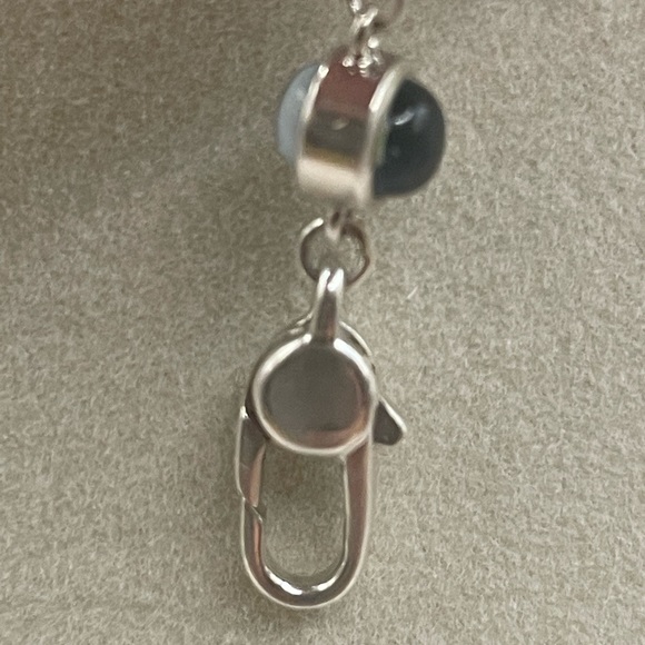 Gucci Necklace With Heart & Topaz Pendant In 925 Sterling Silver 16" - Picture 9 of 12